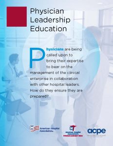 Physician Leadership Education Report cover