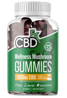 CBDfx Wellness Mushroom Gummies Table Image